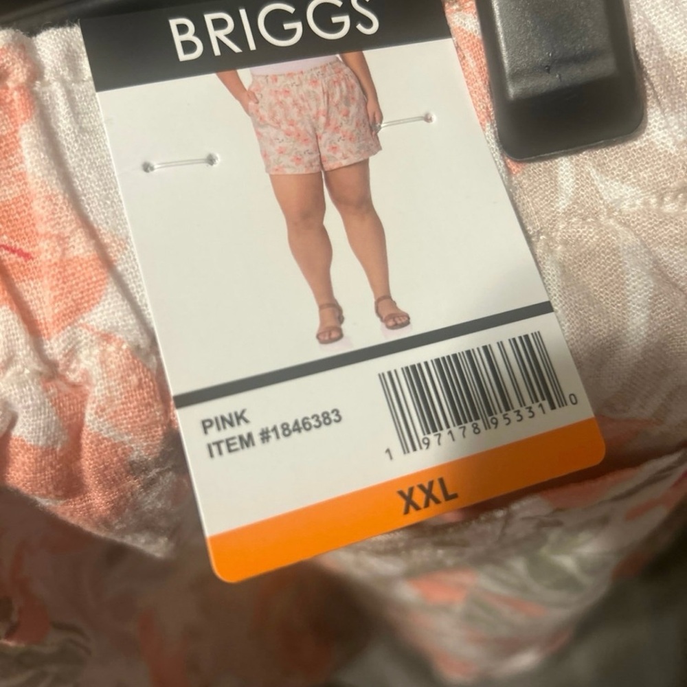 Briggs New York Women's Pink Patterned Shorts
